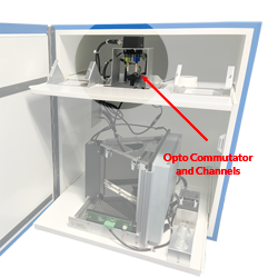 Integrated Optogenetics System for Bussey-Saksida Touch Screens
