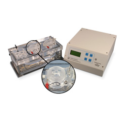 Dual channel Acrylic chamber system for Electrophysiology with heater & thermistor feedback control