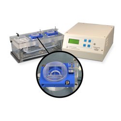 Dual Channel PTFE Chamber System for Biochemistry with heater & thermistor feedback control
