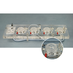 Acrylic Quad Channel Top Plate for Electrophysiology