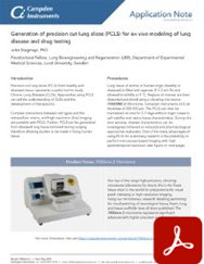 Application Note: Precision Cut Lung Slices