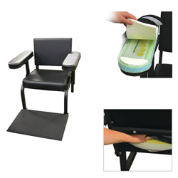 Vinyl Subject's Chair with Seat, Arm, and Feet Activity Sensors for LX6