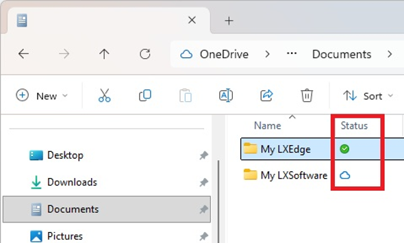 OneDrive Status Icons